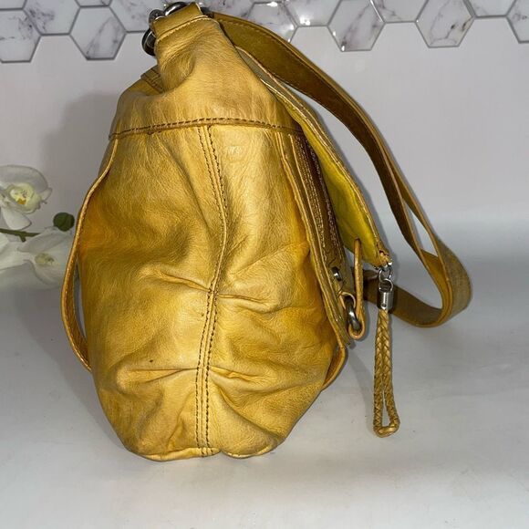 Vintage The Sak Antique Gold Yellow Shoulder/Crossbody Bag - Picture 3 of 7